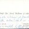 A2492N Carte de vizită profesor dr Iosif Bulbuca, Timișoara, cu notă manu propria