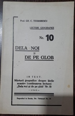 De la noi si de pe glob - Gh. Teodorescu foto