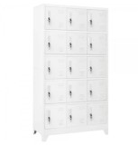 Vestiar metalic Premium pt. valori cu picioare si 15 compartimente, 900x450x1920 mm (LxlxH), Neasamblat, PLUS