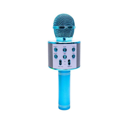 Microfon karaoke wireless, Albastru, 7Toys foto