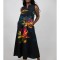 ROCHIE LUNGA FARA MANECI CU BUZUNARE DRAGONFLY TALIE UNICA Multicolora