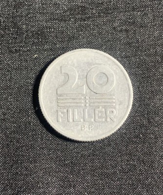 Moneda 20 filler 1970 Ungaria foto