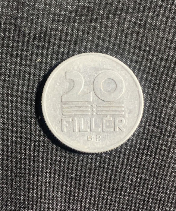 Moneda 20 filler 1970 Ungaria