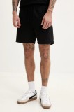 Tommy Jeans pantaloni scurti din bumbac barbati, culoarea negru, DM0DM21369