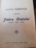 Harta turistica Piatra Craiului, Zarnesti/Bran/Rucar/ 1934,Inst.Cart.Unirea