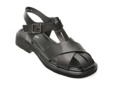 Sandale GRYXX negre, 18297, din piele naturala