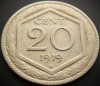 Moneda istorica 20 CENT / CENTI - ITALIA, anul 1919 * cod 4336, Europa