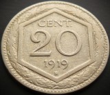 Cumpara ieftin Moneda istorica 20 CENT / CENTI - ITALIA, anul 1919 * cod 4336
