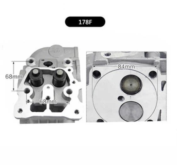 Chiulasa motor diesel motocultor / generator 178F (piston 78mm)