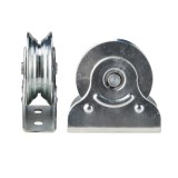 Roata Porti Culisante Aplicata Cu Suport Si Rulment Multi-Profil / 90Mm, 300Kg - 2Buc