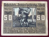 Germania notgeld 50 pfennig 1921 L&uuml;beck **