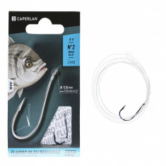 Cârlige montate pescuit SN HOOK fluorosea blue reversed x10