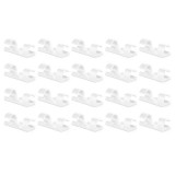 Set suporturi de cablu 20buc alb autoadezive MK5535