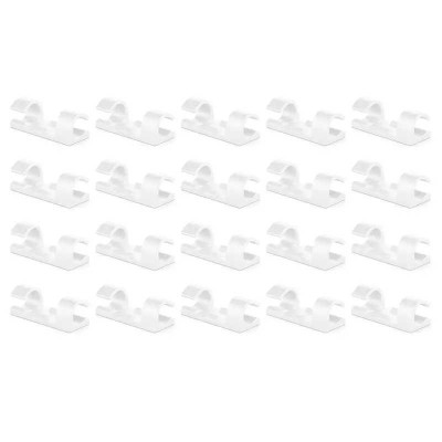 Set suporturi de cablu 20buc alb autoadezive MK5535 foto