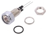 Lampă de control LED roșie 5mm pentru PCB