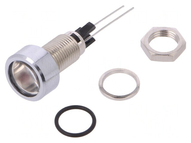 Lampă de control LED roșie 5mm pentru PCB