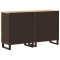 Bufet 2 buc. 60 x 33 x 75 cm Lemn de mango solid Maro - 6
