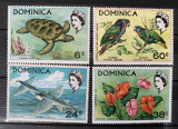 Cumpara ieftin PC249 - Dominica 1970 Fauna/ Flora, serie MNH, 4v, Nestampilat