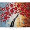 Tablou Copacul vietii, fericire, pictat manual living, 70x50cm ulei pe panza in relief efect 3D, gata de agatat pe perete