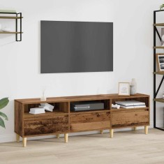 vidaXL Cabinet TV cu sertar Lemn vechi 150 x 30 x 45 cm Lemn compozit