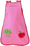 Sac de dormit Slumbersac Apple of my eye, 0-6 luni, 2.5 Tog, bumbac, 70 cm, broderie, inchidere cu fermoar si capse