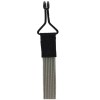 Coardă elastică plată cu c&acirc;rlige, 100 cm, gri