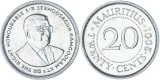 Mauritius 2001 - 20 cents UNC