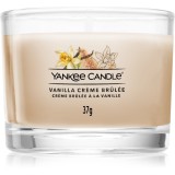 Yankee Candle Vanilla Cr&egrave;me Br&ucirc;l&eacute;e lum&acirc;nare votiv glass 37 g