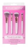 Set 4 pensule editie Travel Alb &amp; Auriu, 1 bucata, Brushworks