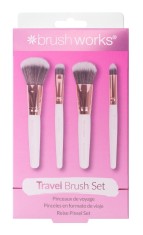 Set 4 pensule editie Travel Alb &amp; Auriu, 1 bucata, Brushworks
