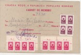Bnk div Crucea Rosie a RPR - Carnet de membru, Romania de la 1950, Documente
