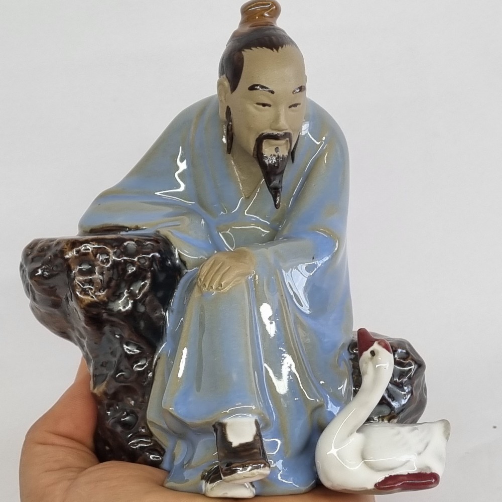 Bibelou portelan chinezesc vintage, vechi - Chinez cu gasca | arhiva ...