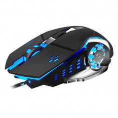 Mouse Gaming Techstar? Silent, 3200 DPI, 6 Butoane, LED RGB, Macro foto