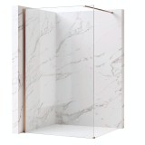 Paravan de dus Rea Flexi Transparent / Brush Copper 110