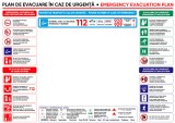 Placuta cu plan de evacuare in caz de incendiu