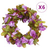 Ghirlande de flori artificiale, 6 buc., violet deschis, 250 cm GartenMobel Dekor, vidaXL