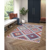 Covor Premium Belgian Model Alaska P0495-999, Marime 120 x 170 cm, Roz, Antialergic, Poliester Reciclat, Living, Dormitor, Sufragerie, Birou