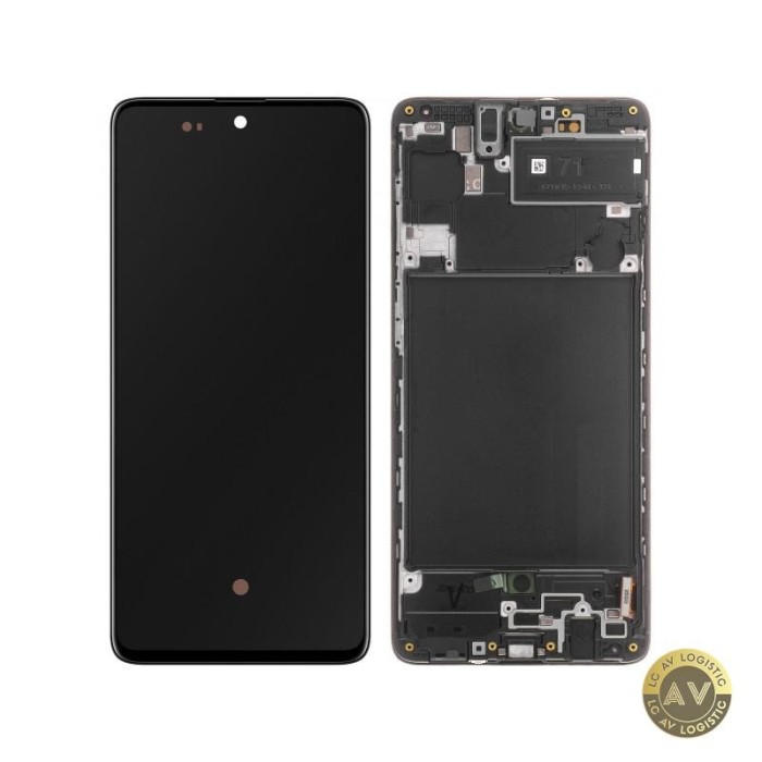 Display cu Touchscreen Samsung Galaxy A71 A715 cu Rama Negru Service Pack GH82-22152A