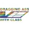 Sticker Cadillac , zDragging Ass With Class, , Autocolant Auto Statement din Folie Oracal