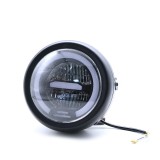 Far Moto Rotund 15cm DRL Led Cafe Racer Bobber Naked Metal Custom