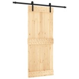 Cumpara ieftin Usa glisanta cu set de feronerie 85x210 cm, lemn masiv de pin