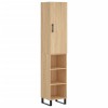 Dulap inalt, stejar sonoma, 34,5x34x180 cm, lemn prelucrat