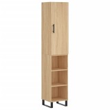 Dulap inalt, stejar sonoma, 34,5x34x180 cm, lemn prelucrat