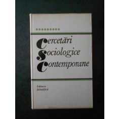 MIRON CONSTANTINESCU - CERCETARI SOCIOLOGICE CONTEMPORANE