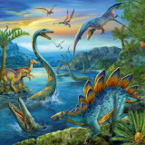 Puzzle 3x49 piese - Farmecul Dinozaurilor | Ravensburger