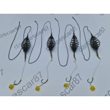 SET 4 MONTURI CRAP cu Lead Core si momitor XXL 50gr eco cu ac pentru boiles