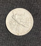 Moneda 20 centesimi 1910 Italia