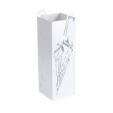 Suport umbrele fier alb 16 x 16 x 49 cm