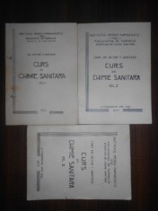 Victor T. Nastase - Curs de chimie sanitara 3 volume (1974)