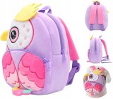 Ghiozdan Gradinita pentru Copii prescolari WePro Store, Model Papagal, plus, 26x24x10